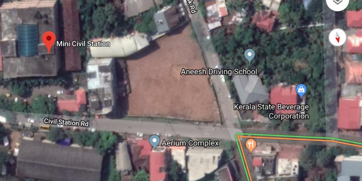 60 cent Rectangular Commercial land for sale in the heart of Aluva Town Ernakulam